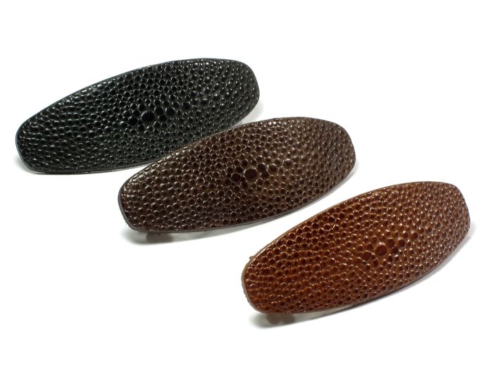 Charlene læder hårspænde – 9 cm