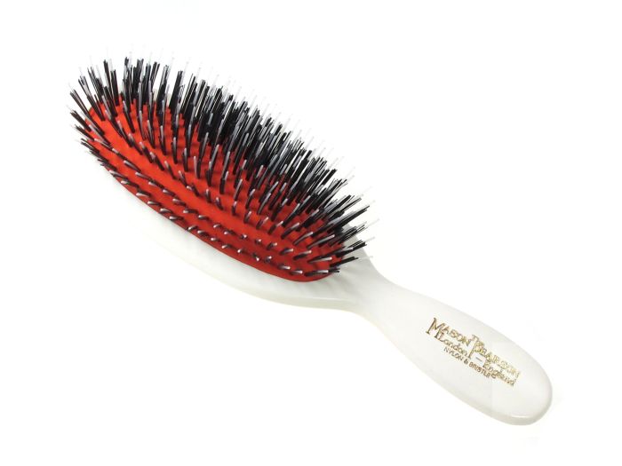 Pocket Mason Pearson Bristle & Nylon Ivory