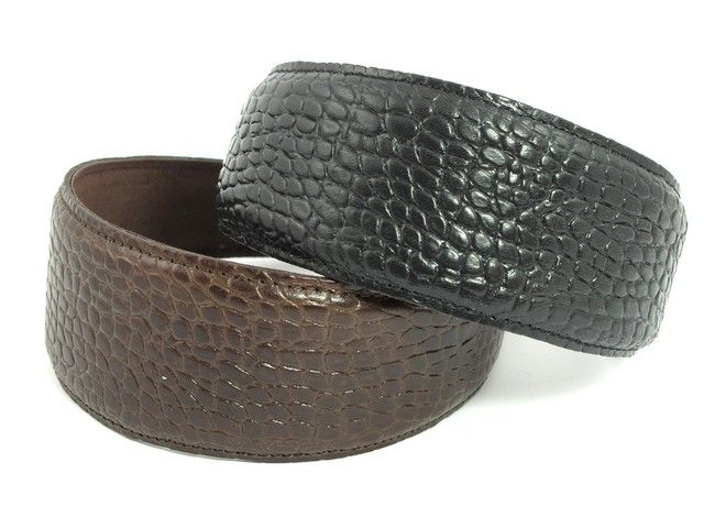 Betty Læder hårbøjle - 5 cm