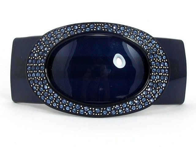 Circle Crystal Barrette Hårspænde - 10.5 cm