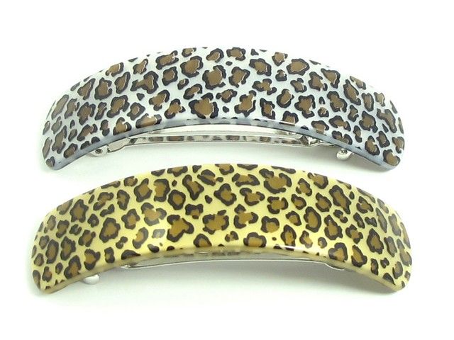 Coline Leopard Hårspænde – 9 cm