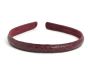 Ægte læder hårbøjle - 1.4 cm BORDEAUX