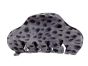 Lilla Leopard fashion hårklemme - 9 cm