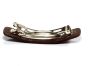 Oriane Læder Hårspænde – 9 cm